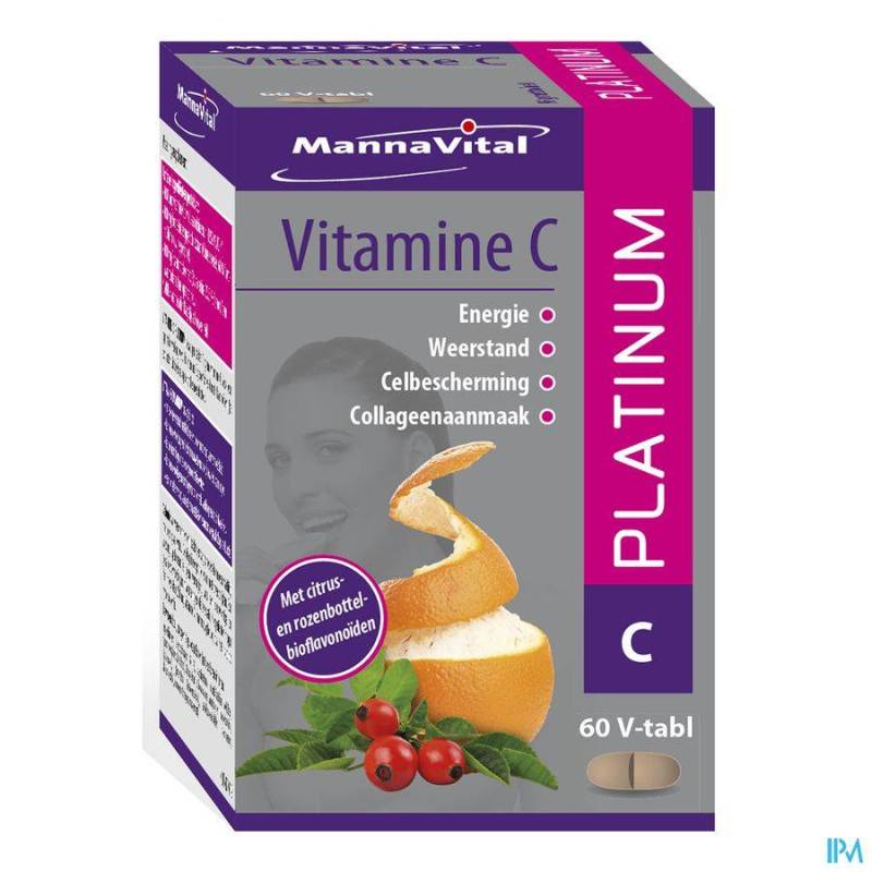 MANNAVITA VITAMINE C PLATINUM V-COMP 60