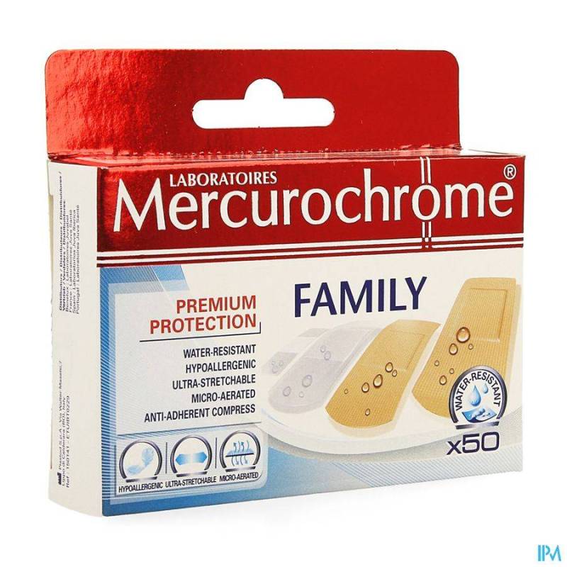 MERCUROCHROME PANSEMENT FAMILY 50