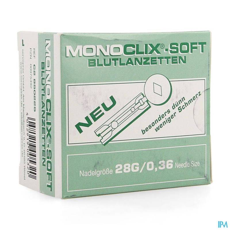 MONICLIX SOFT LANCET 28G 1