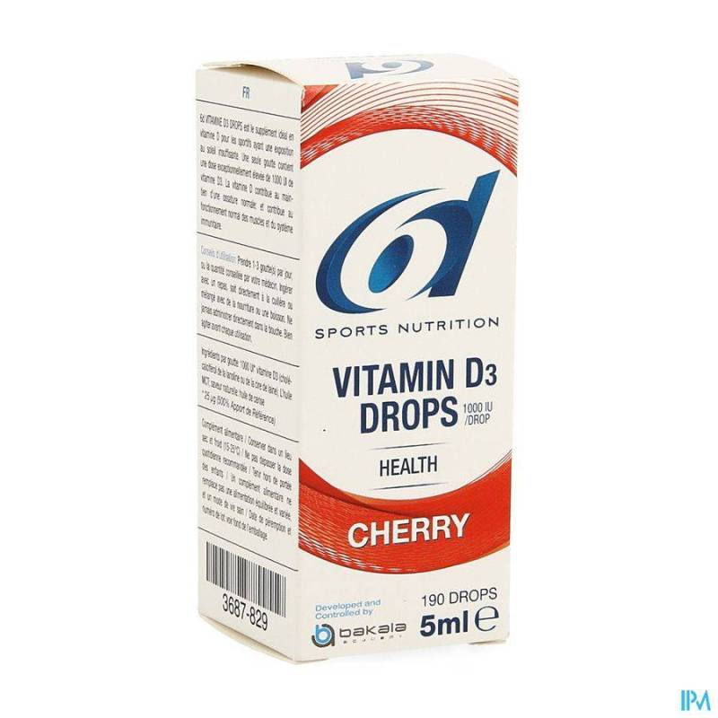 6D SIXD VITAMIN D3 DROPS CHERRY 5ML
