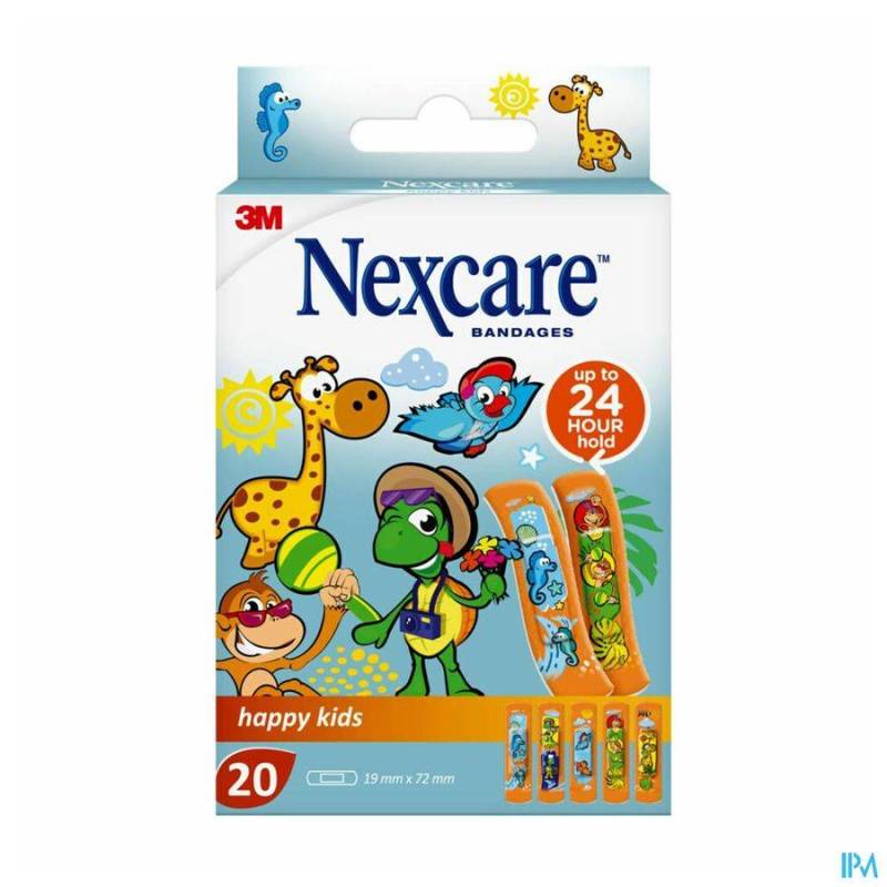 NEXCARE 3M HAPPY KIDS STRIPS 20 N0920NLW