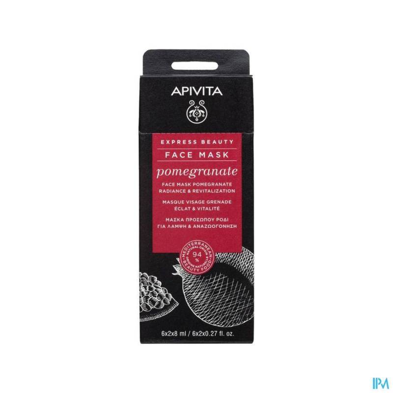 APIVITA EXPRESS BEAUTY FACE MASK POMEGR.RAD.&REVIT