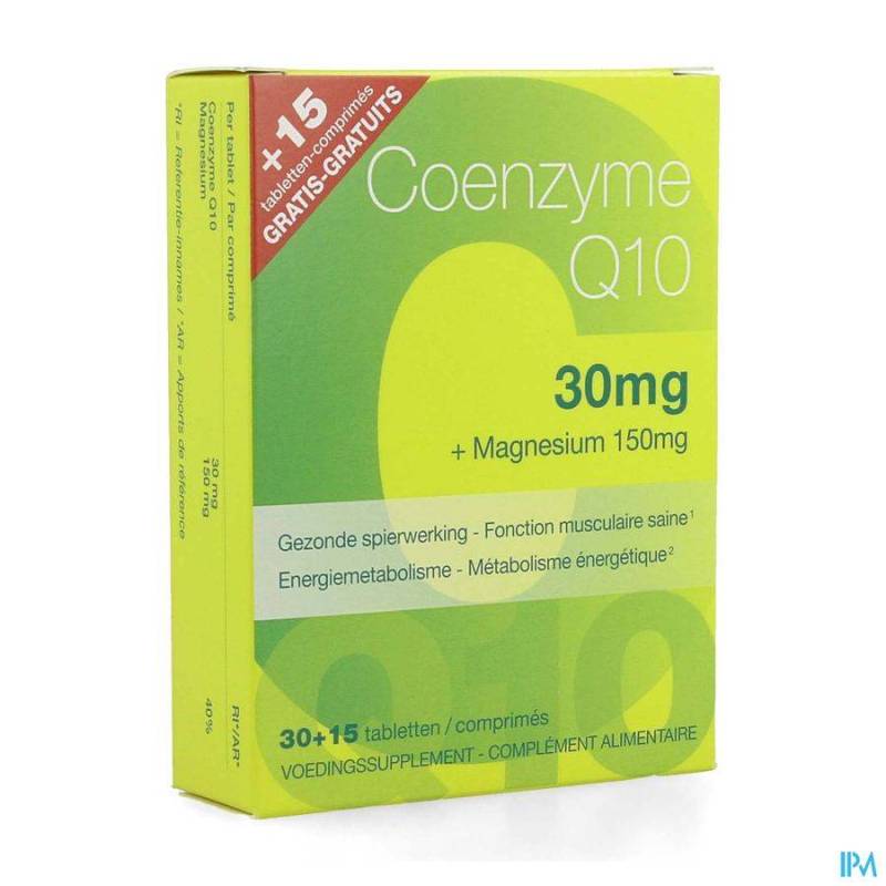 COENZYME Q10 30MGMG COMP 30COMP 15 GRATUIT