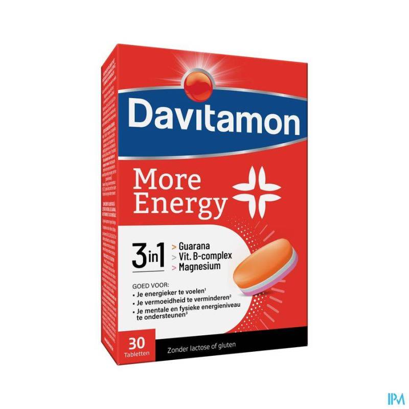 DAVITAMON MORE ENERGY 3IN1 30C