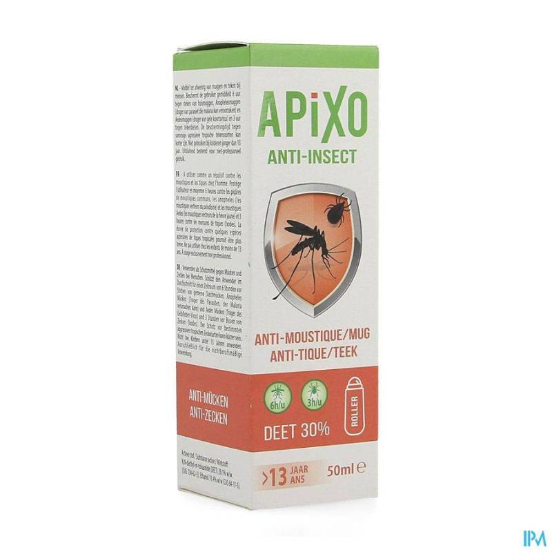 APIXO ANTI-INSECT DEET 30% ROLLER 50 ML