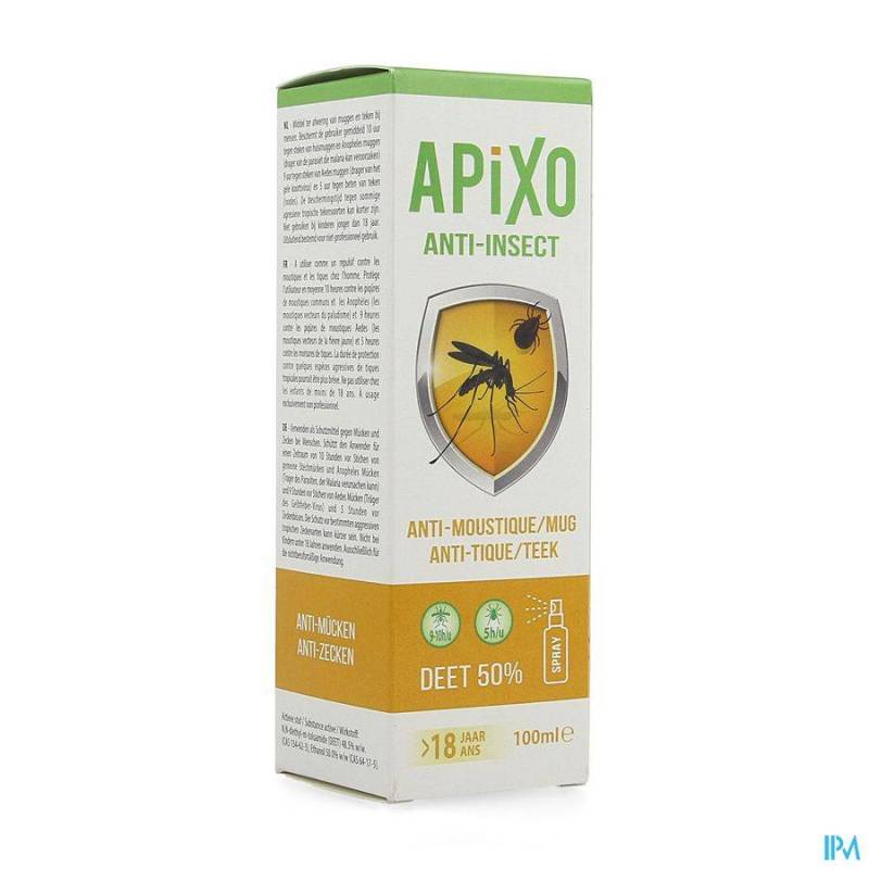 APIXO ANT-INSECT DEET 50% SPRAY 100 ML