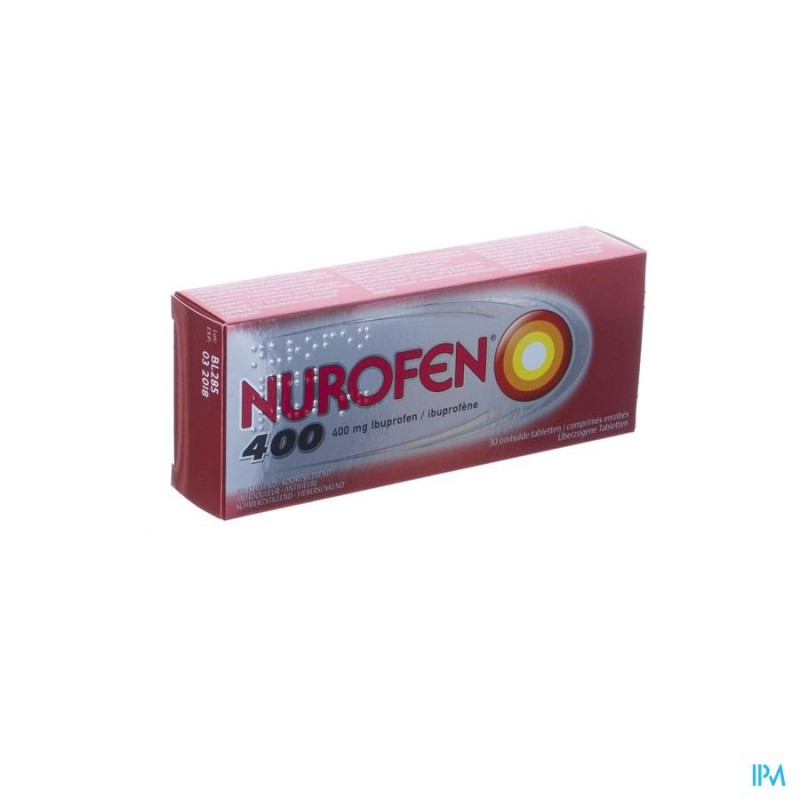 NUROFEN 400 IMPEXECO COMP ENROB 30X400MG PIP