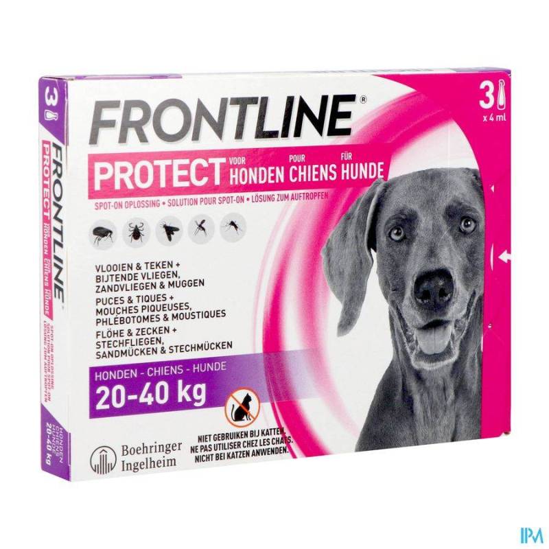 FRONTLINE PROTECT SPOT ON OPL HOND L 20-
