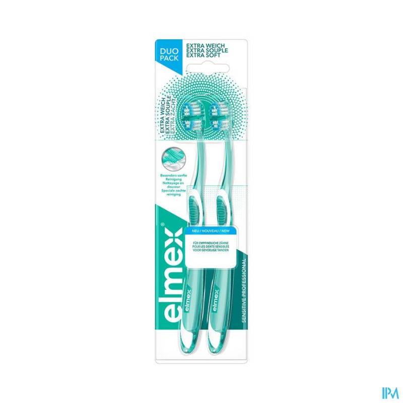 ELMEX BROSSE DENTS SENSITIVE PRO EXTRA SOUPLE DUO