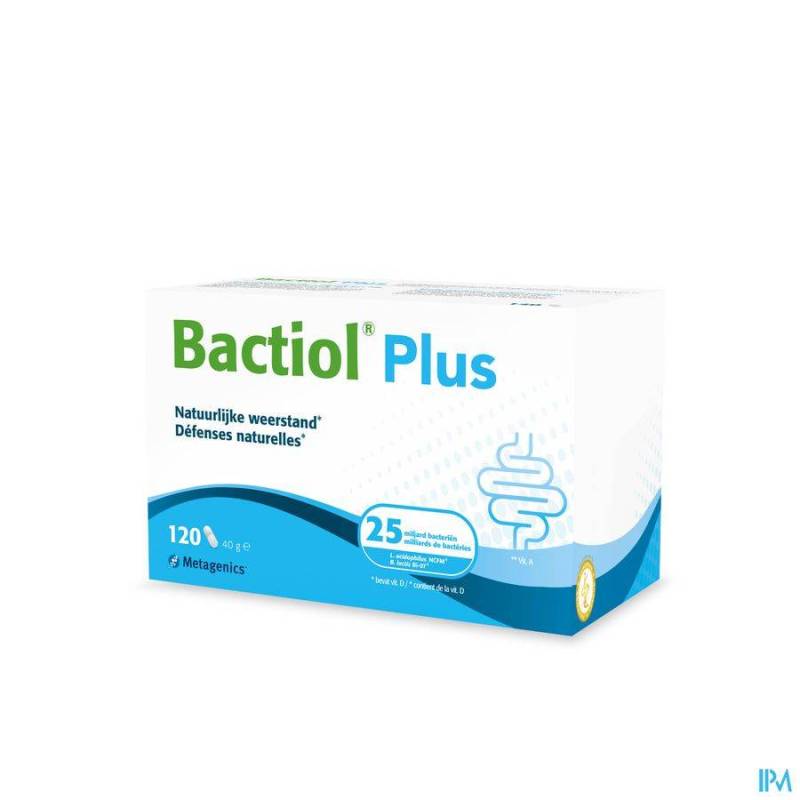 Bactiol Plus Natuurlijke Weerstand 120 Capsules (Vroeger Probactiol Plus)