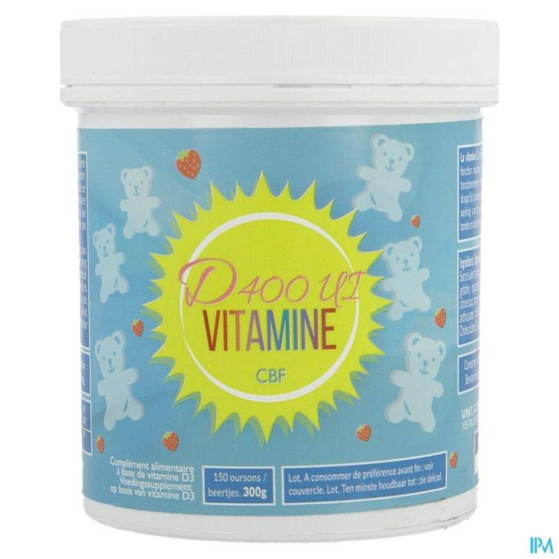 VITAMINE D400UI OURSON FRAISE 150
