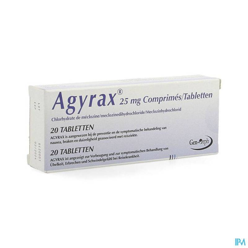 AGYRAX 25MG | 20 tabletten