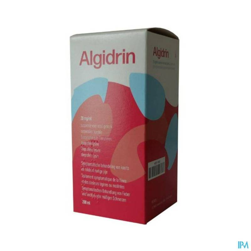 ALGIDRIN 20MG/ML SUSP BUVABLE SIROP 200ML