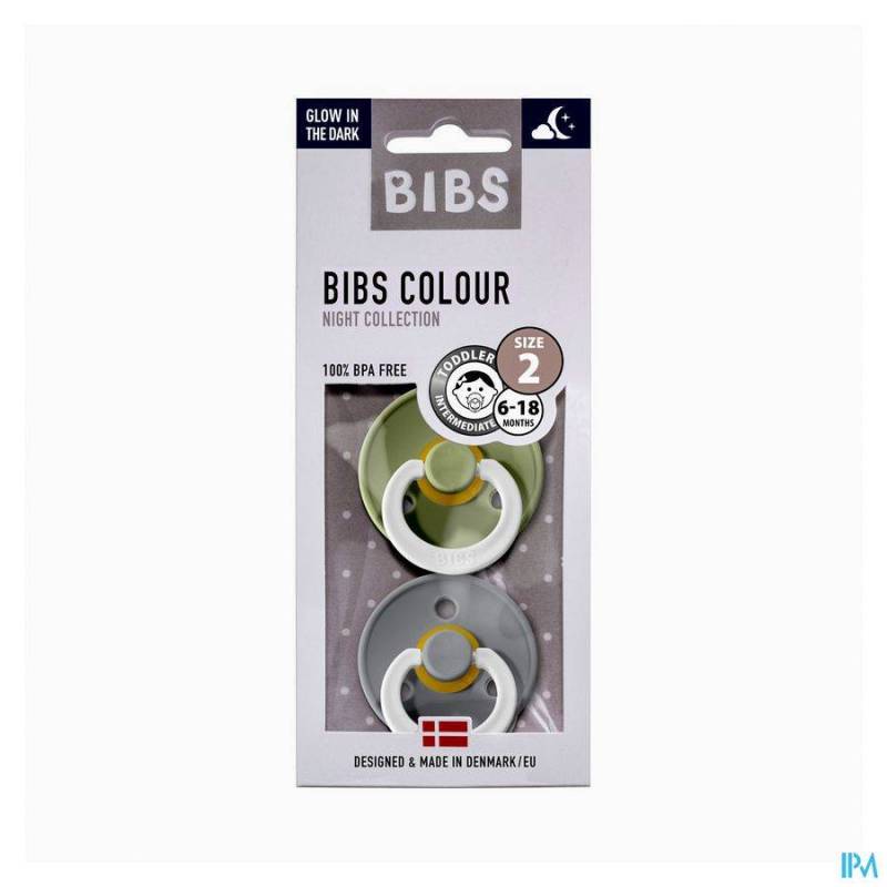 BIBS 2 - GLOWDARK SAGE/CLOUD