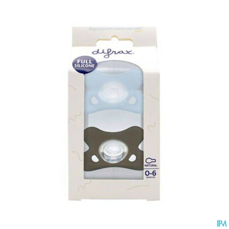 DIFRAX FOPSPEEN NATURAL 0-6M 2PACK ASSORTI