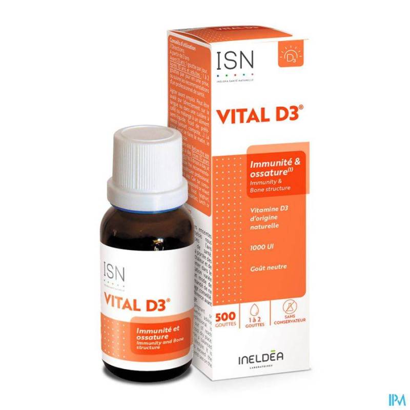 ISN VITAL-D3 1000 UL FLACON COMPTE-GOUTTES 20ML