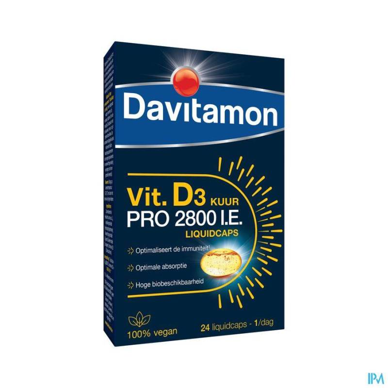 DAVITAMON VEGAN VIT.D3 2800IU 24 CAPS BE