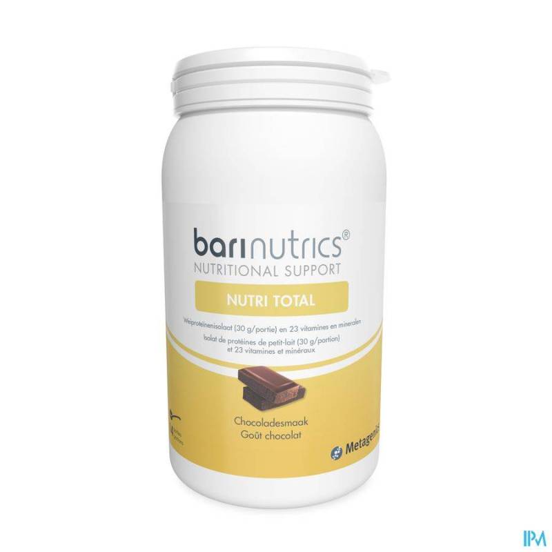 BARINUTRICS NUTRITOTAL CHOCO PORTIES 14 METAGENICS