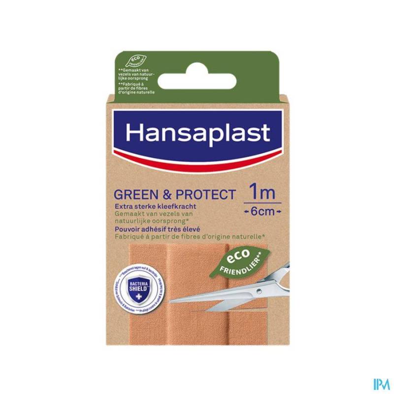 HANSAPLAST PLEISTERS GREEN&PROTECT 1MX6CM