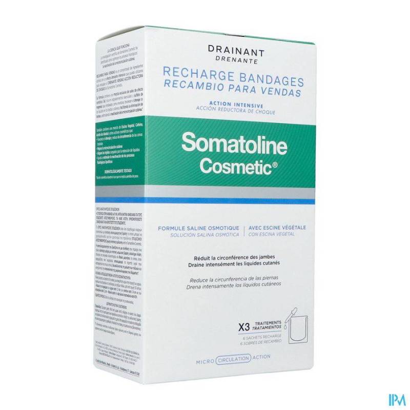 SOMATOLINE COSM. BANDAGES DRAINANT KIT RECHARGES