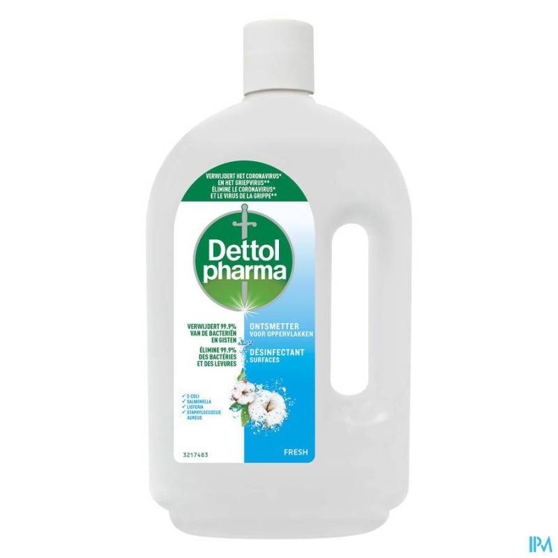 DETTOLPHARMA ONTSMETTER OPPERVLAKKEN FRESH 1L