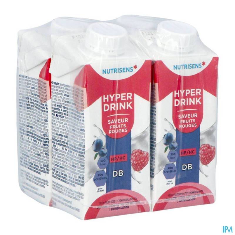 NUTRIDRINK HYPERDR HP/HC DB SL FR ROUGES