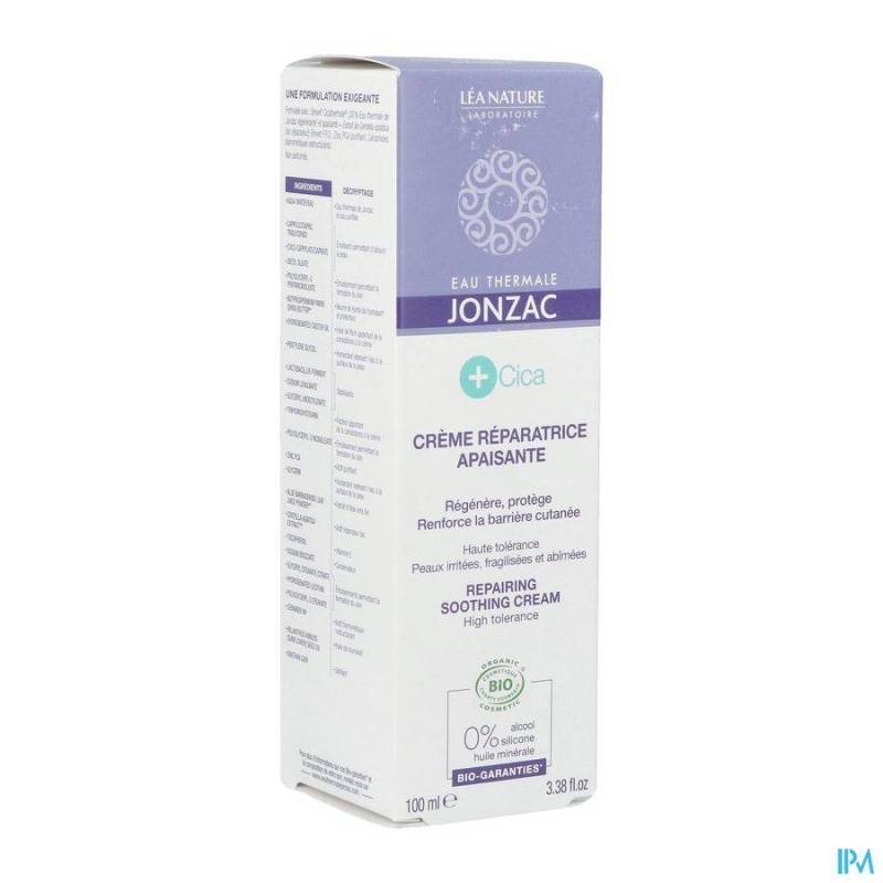 JONZAC CICA CREME REPARATRICE BIO S/PARFUM 100ML