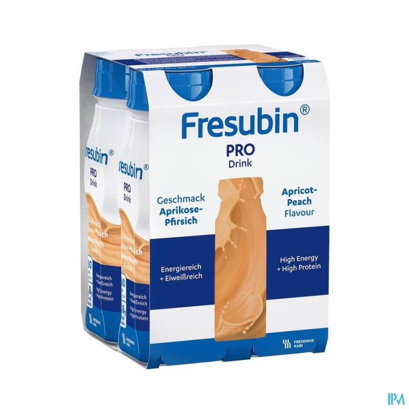 FRESUBIN PRO DRINK PECHE ABRICOT FL 4X200ML