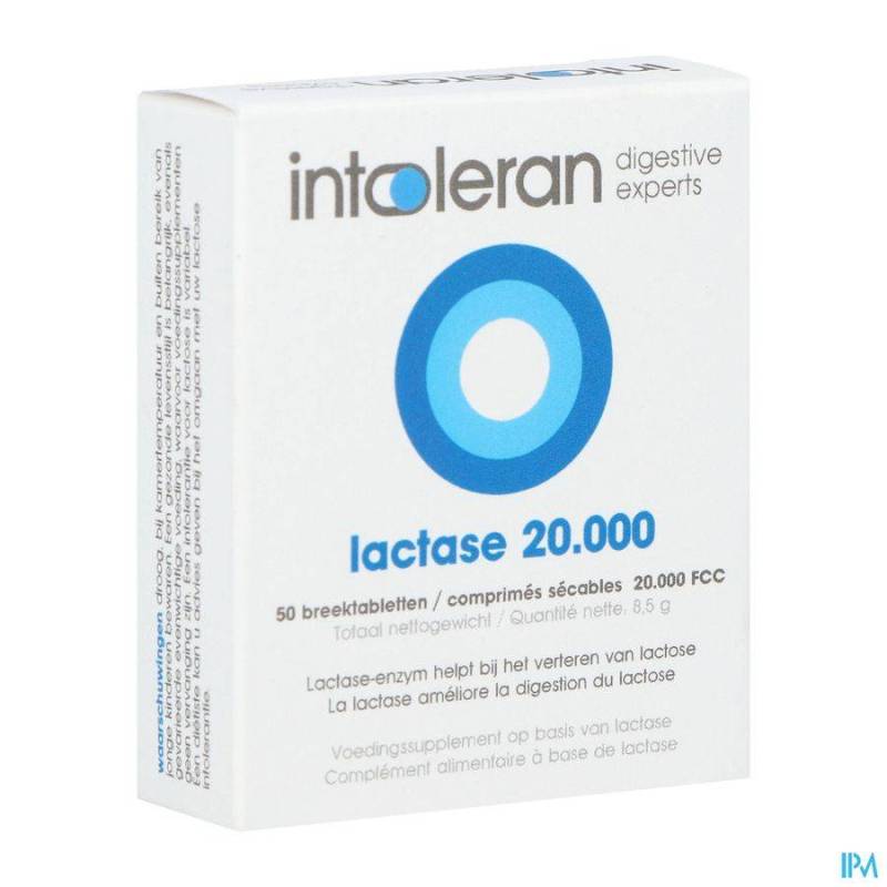 INTOLERAN LACTASE 20 000 FCC 50 BREEKTAB