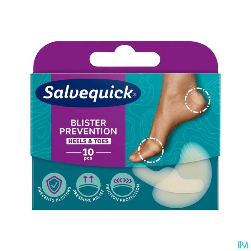 SALVEQUICK PANSEMENTS PREVENTION ORTEILS&TALONS 10