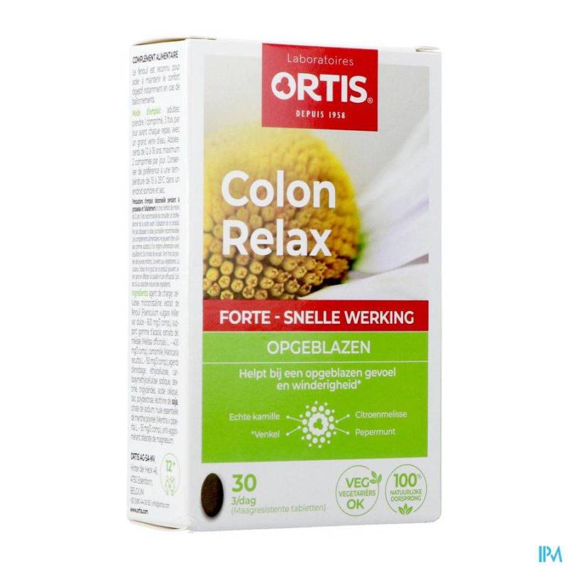 ORTIS COLON RELAX FORTE TABL 2X15