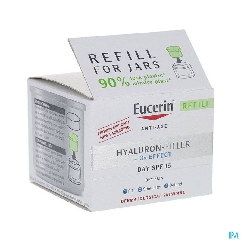 EUCERIN HYALURON-FILLERX3 SOIN JOUR IP15 RECH.50ML