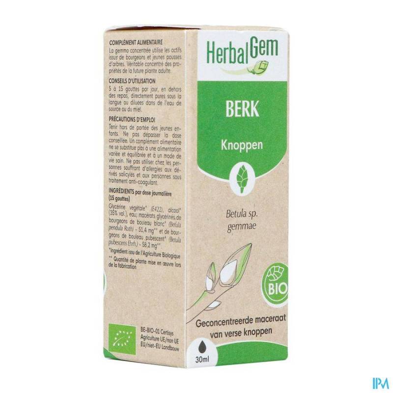 HERBALGEM BOULEAU BIO MELANGE 30ML