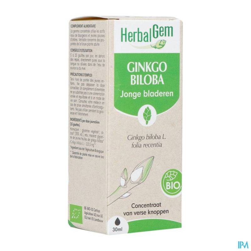 HERBALGEM GINKGO BILOBA BIO NF     30ML