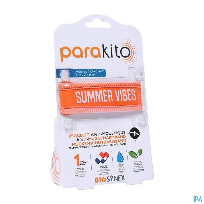 PARA\'KITO ARMBAND VOLWASSEN GOOD VIBES ORANJE 1