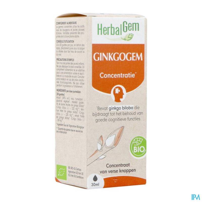 HERBALGEM GINKGOGEM BIO 30ML