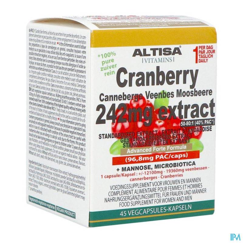 ALTISA CRANBERRY EXTR COMPLEX 45 VCAPS