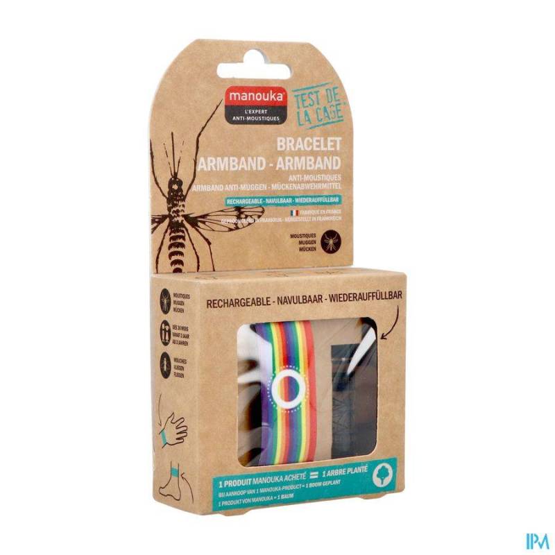 MANOUKA ARMBAND MOTIEF REGENBOOG