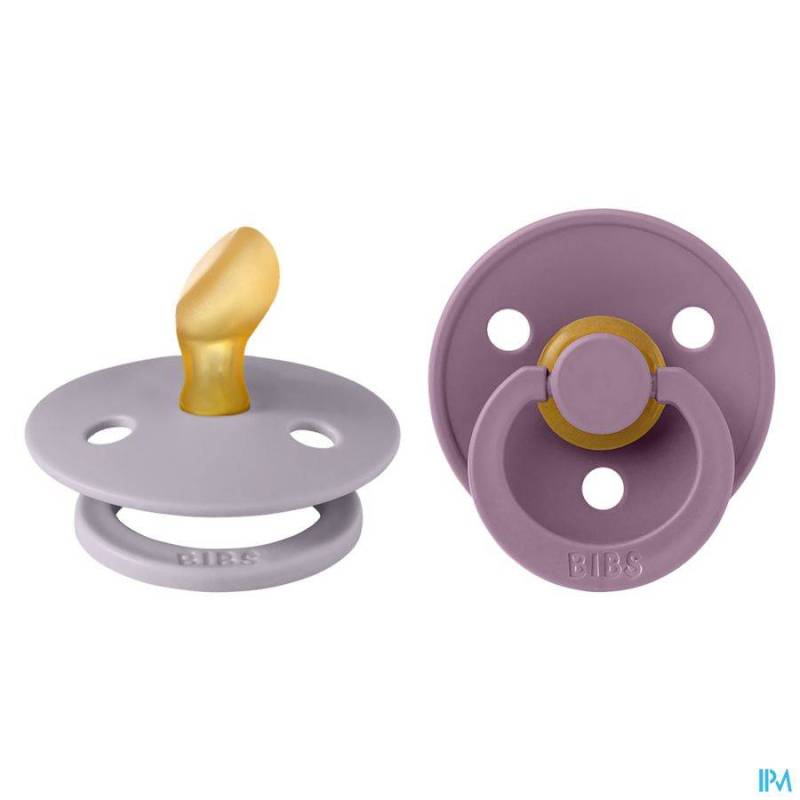 BIBS 1 TETINE ANATOMIC DUO FOSSIL/MAUVE