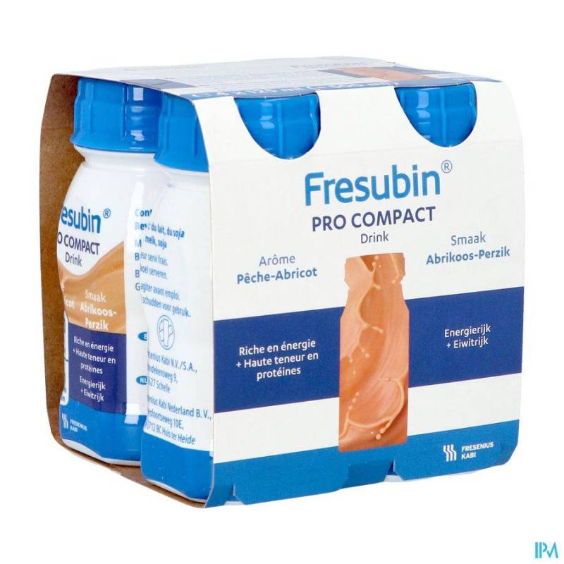 FRESUBIN COMPACT PRO ABRIKOOS PERZIK 4X125ML