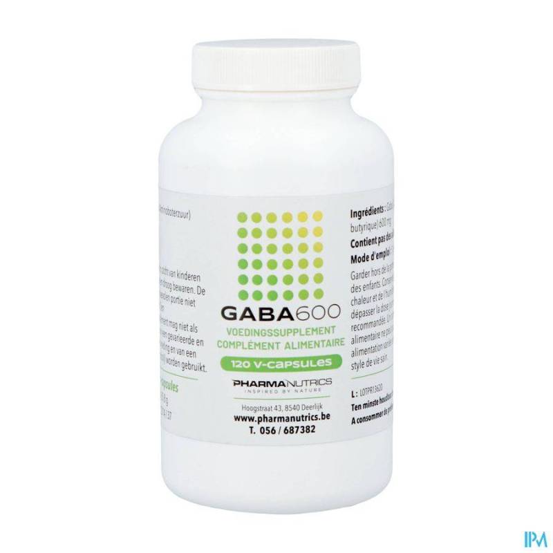 GABA 600 V-CAPS 120 PHARMANUTRICS