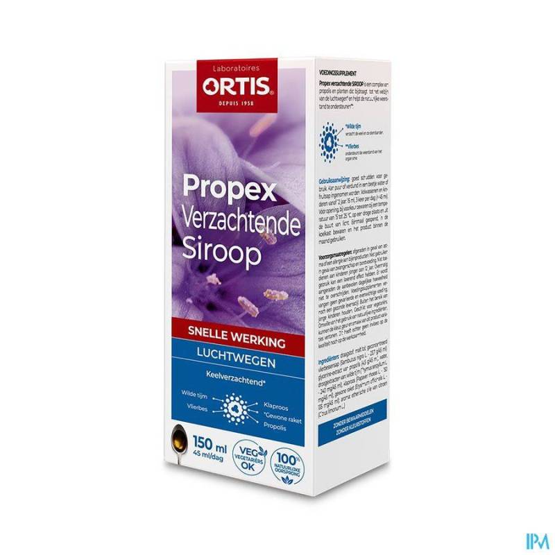 ORTIS PROPEX VERZACHTENDE SIROOP 150ML