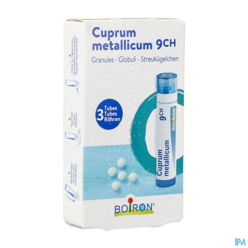 CUPRUM METALLICUM 9CH HOMEOPACK GR 3X4G BOIRON