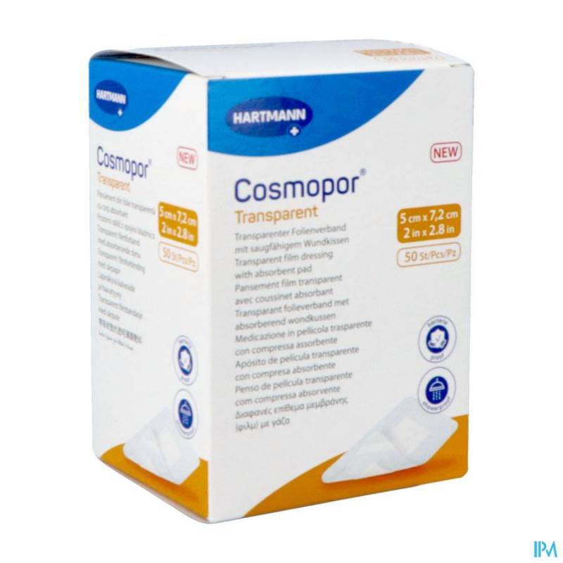 COSMOPOR TRANSPARENT 5X7,2CM 50