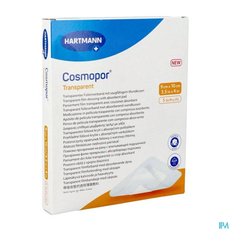 COSMOPOR TRANSPARENT 9X10CM 5