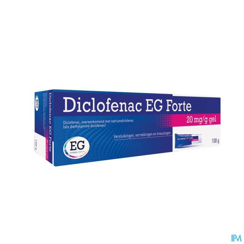 DICLOFENAC EG FORTE 20MG/G        100G
