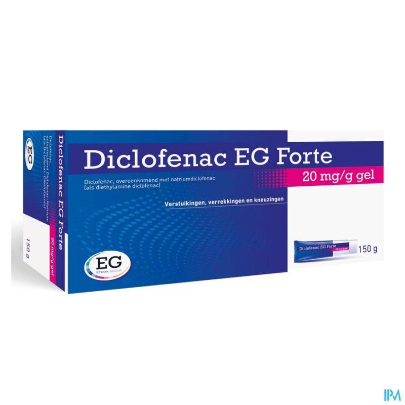 DICLOFENAC EG FORTE 20MG/G        150G