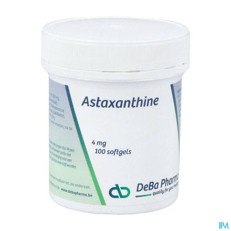 ASTAXANTHINE 4MG SOFTCAPS 100 DEBA NF