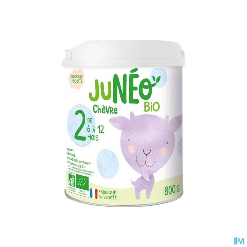 JUNEO 2 LAIT CHEVRE 6-12 MOIS 800 G