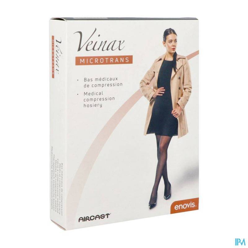 VEINAX KNIE-KOUS VROUW MICROTRANS 3 LANG BEIGE M2